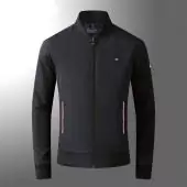 jacket tommy nouvelle collection v collar zip 1666 noir